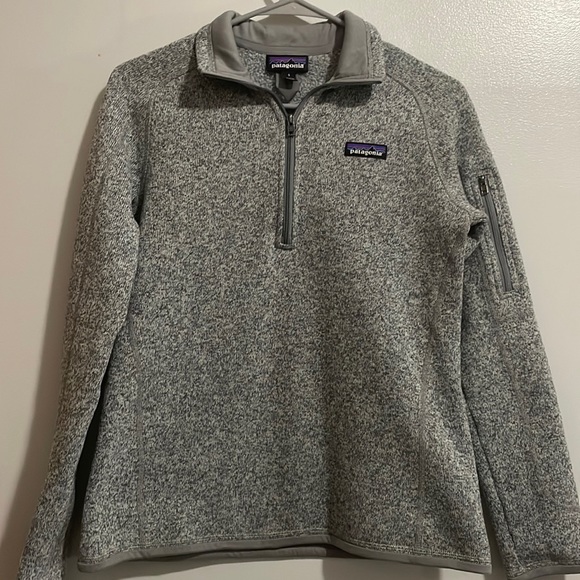 Patagonia Sweaters - Patagonia Better Sweater 1/4 Zip Fleece Pullover in Birch White Size Small